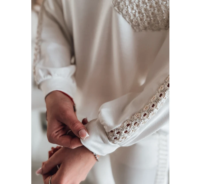 Dámská oversize mikina ecru Dstreet model 21985738 - FashionStreet