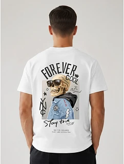 Pánske tričko Forever Cool oversize black FashionStreet NX4010R
