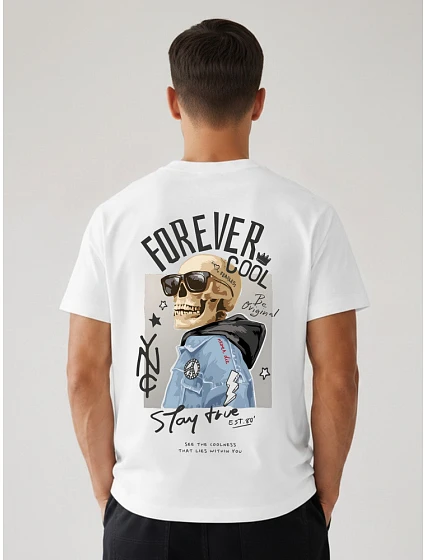Pánske tričko Forever Cool oversize black FashionStreet NX4010R