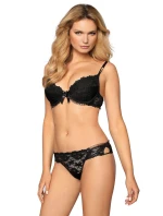 Dámska podprsenka Carmen black - PINK