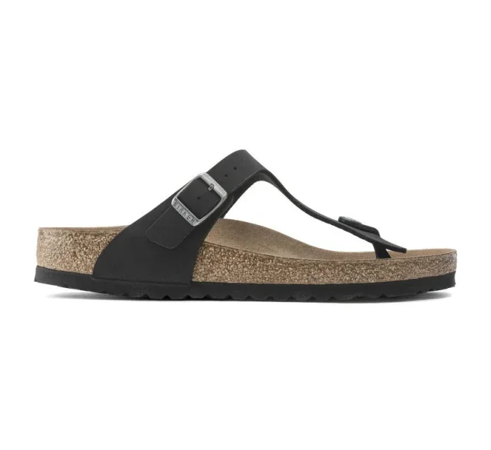 Birkenstock Gizeh Birko-Flor women's Narrow Black žabky pre úzke chodidlo vegan black (1020487) dámske