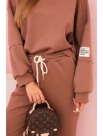 Súprava mikina + nohavice maslová čokoláda Súprava mikina + nohavice maslová čokoláda