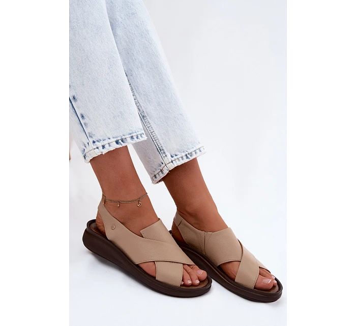 Kožené dámské sandály model 22122918 - Zazoo