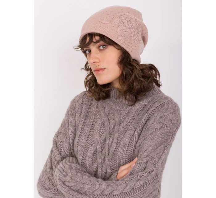 Czapka AT CZ model 19014623 ciemny różowy - FPrice Czapka AT CZ model 19014623 ciemny różowy - FPrice