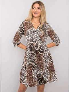 Šaty DHJ SK 11092A 2.01P čierna a béžová