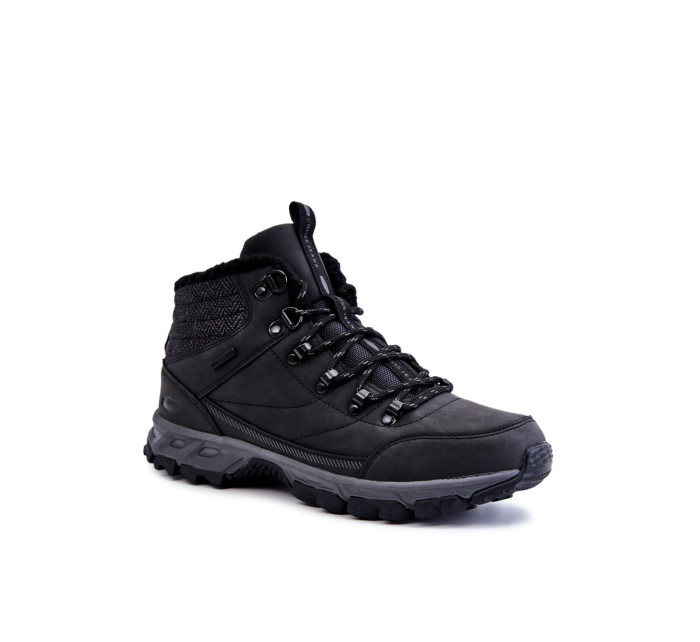 Pánske zateplené trekingové topánky Cross Jeans KK1R4022C Black