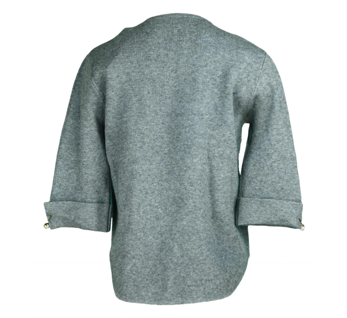 Dámsky sveter na rukávoch zdobený perličkami - Gemini