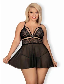 košilka  black XXL  model 20186843 - Obsessive
