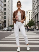 Dámská kožená bunda camel Dstreet model 21976929 - FashionStreet