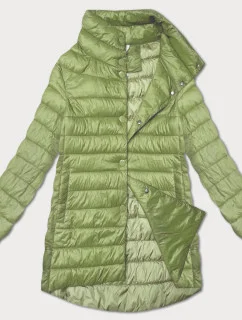 Dámská prošívaná bunda v pistáciové barvě se stojáčkem model 21061157 - MINORITY