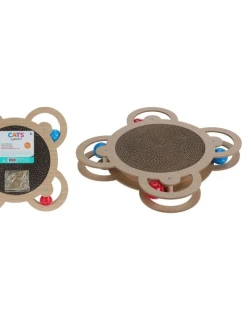 INTERAKTÍVNA HRAČKA PRE MAČKY 4 LOPTIČKY 35,5X35,5X4CM