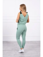 s nápisem tmavě mátový model 18747059 - K-Fashion s nápisem tmavě mátový model 18747059 - K-Fashion