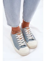 Materiałowe Trampki Damskie Big Star RR274796 Niebieskie Materiałowe Trampki Damskie Big Star RR274796 Niebieskie