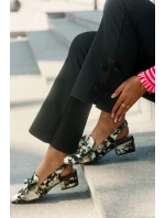 Kožené Lodičky S A Mašlí Černé model 21694748 - Maciejka