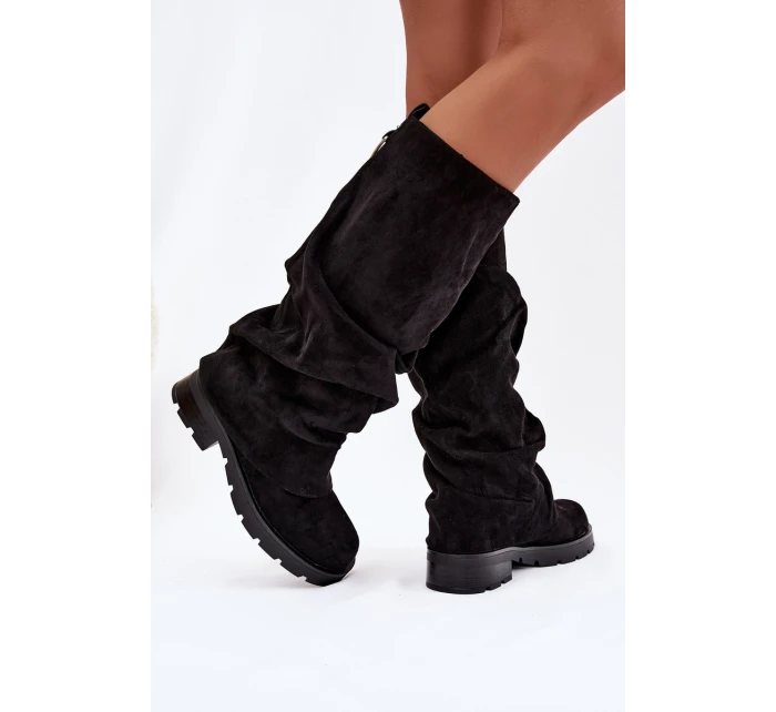 Kozačky Nazouvací S Černé model 21788125 - Boto Kozačky Nazouvací S Černé model 21788125 - Boto