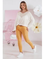 Dámsky oversize sveter NORVAN ecru FashionStreet MY2455