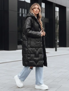 Dámska zimná bunda oversize čierna FashionStreet TY5502