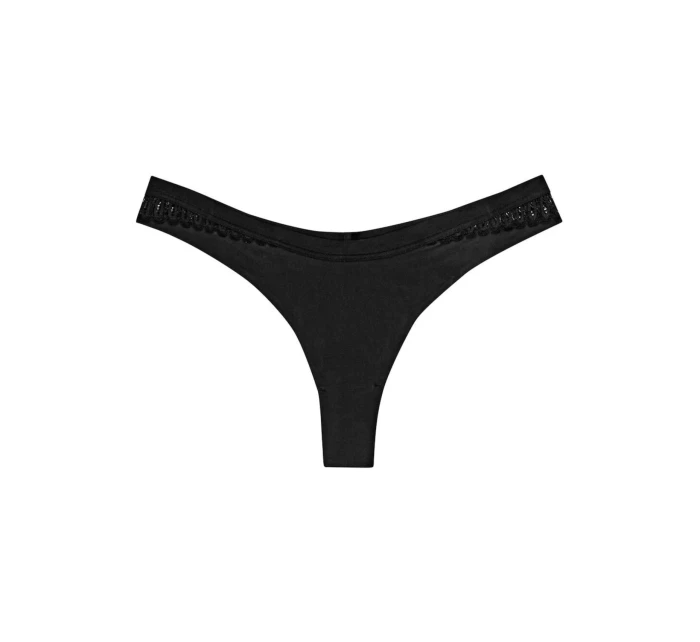 Dámská tanga Aura Spotlight High Leg string černá - TRIUMPH