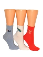 Vzorované netlačiace ponožky Steven art.099 35-40