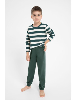 Chlapčenské pyžamo Blake zeleno-biele