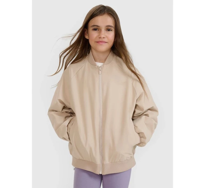 Dievčenská prechodná bunda bomber 4F 4FJWSS25TJACF184-82S