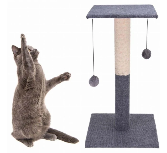 ŠKRABACÍ STROM PRE MAČKY 59CM 2 LOPTIČKY