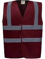 Bezpečnostná vesta Yoko HVW 100 Hi-Vis 79.W100, bordová Bezpečnostná vesta Yoko HVW 100 Hi-Vis 79.W100, bordová