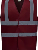 Bezpečnostná vesta Yoko HVW 100 Hi-Vis 79.W100, bordová