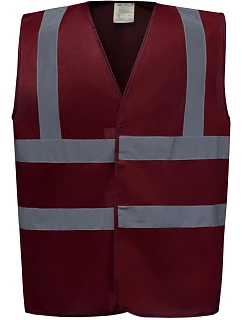 Bezpečnostná vesta Yoko HVW 100 Hi-Vis 79.W100, bordová
