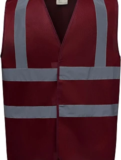 HVW 100 HiVis bezpečnostní vesta model 22502123 maroon - Yoko