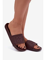Dámské pantofle Big Star model 22339991 Hnědé - Big Star Shoes Dámské pantofle Big Star model 22339991 Hnědé - Big Star Shoes