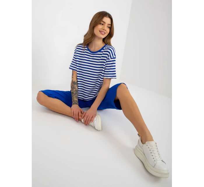 Dámská souprava EM KMPL model 18048852 bílá a modrá - FPrice Dámská souprava EM KMPL model 18048852 bílá a modrá - FPrice