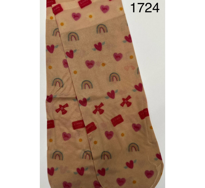 Dámske ponožky s potlačou 1724
