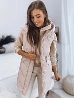 Dámska prešívaná vesta GAMIS béžová FashionStreet TY3293