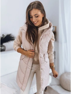 Dámska prešívaná vesta GAMIS béžová FashionStreet TY3293