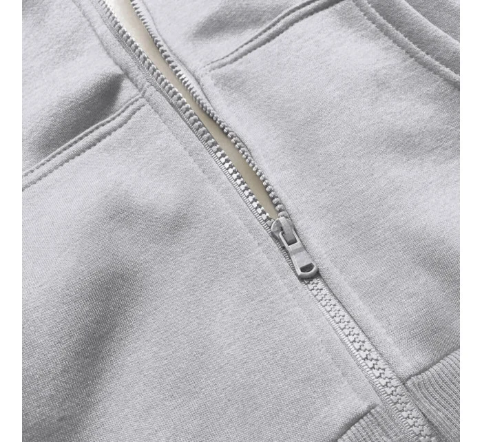 Svetlo šedá dámska športová mikina (W03-2)