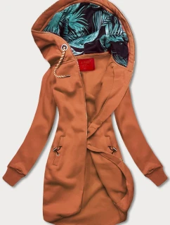 Dlhá červená dámska mikina (AMG-855B)