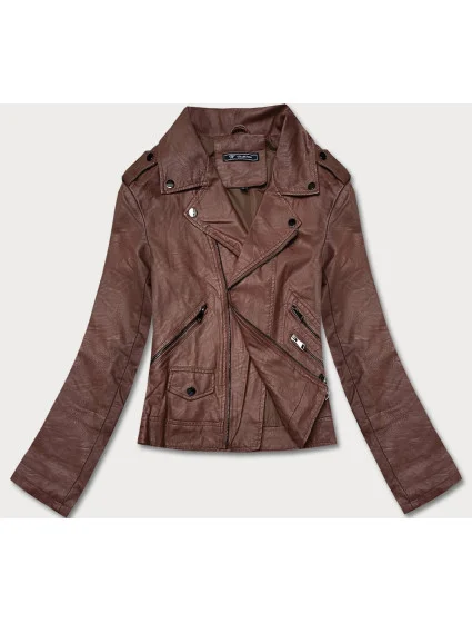 Hnedá dámska bunda ramoneska (BN-20025-3)