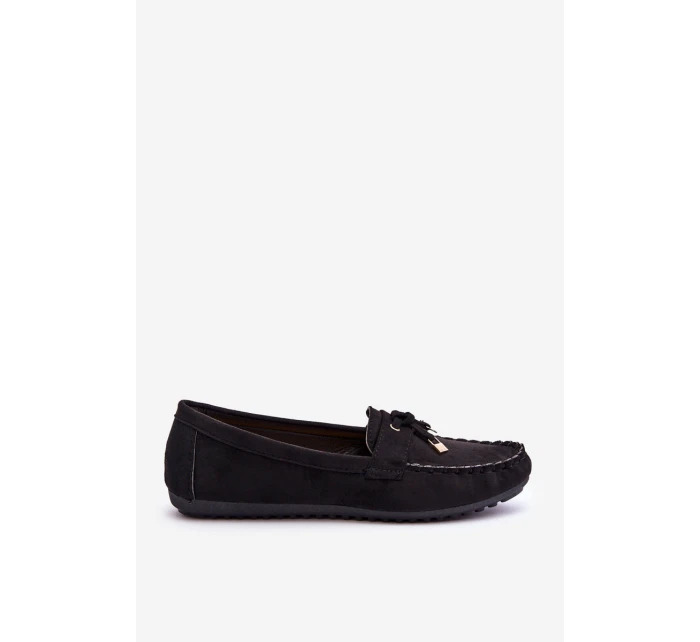 Klasyczne Zamszowe Mokasyny Czarne Good Time Klasyczne Zamszowe Mokasyny Czarne Good Time
