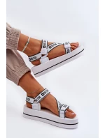 Dámské sandály na platformě Big Star model 21652651 Bílé - Big Star Shoes Dámské sandály na platformě Big Star model 21652651 Bílé - Big Star Shoes