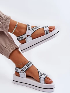Dámské sandály na platformě Big Star model 21652651 Bílé - Big Star Shoes