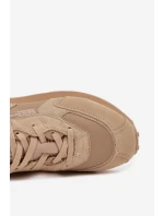 Kožené Sneakersy Pánské Big Star model 21706034 HiPoly System Béžové - Big Star Shoes