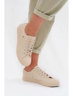 Dámske tenisky z eko kože Big Star TT274019 Beige