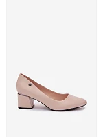 Lodičky na podpätku Vinceza Beige Lodičky na podpätku Vinceza Beige