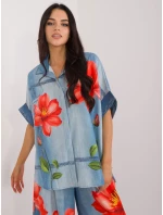 Košeľa DHJ KS 19007 1.30 modrá Košeľa DHJ KS 19007 1.30 modrá