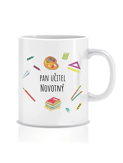 Personalizovaný klasický biely keramický hrnček s objemom 300 ml pre pani učiteľku/pána učiteľa (učebné pomôcky) Personalizovaný klasický biely keramický hrnček s objemom 300 ml pre pani učiteľku/pána učiteľa (učebné pomôcky)