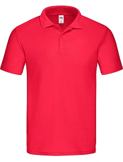 Fruit of the Loom Original Polo Pánske piqué polo 16.3050 červené