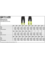 Waistpants Stretch bezpečnostní kalhoty model 22463350 - ProJob Waistpants Stretch bezpečnostní kalhoty model 22463350 - ProJob