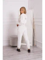 Velurová souprava s kapucí ecru Velurová souprava s kapucí ecru