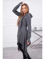 Mikina s kapucňou a zipsom na boku graphite Mikina s kapucňou a zipsom na boku graphite